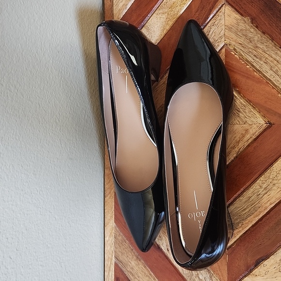 Paolo Linea black pointed toe shoes size 11 M - Picture 7 of 8